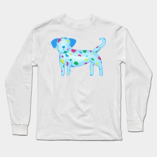 Spotted dog in primary colours Long Sleeve T-Shirt